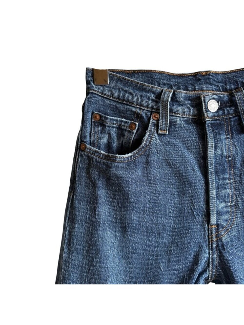 Levi’s 501 Original Fit Jeans Size 24 Medium Blue Wash - Picture 5 of 15